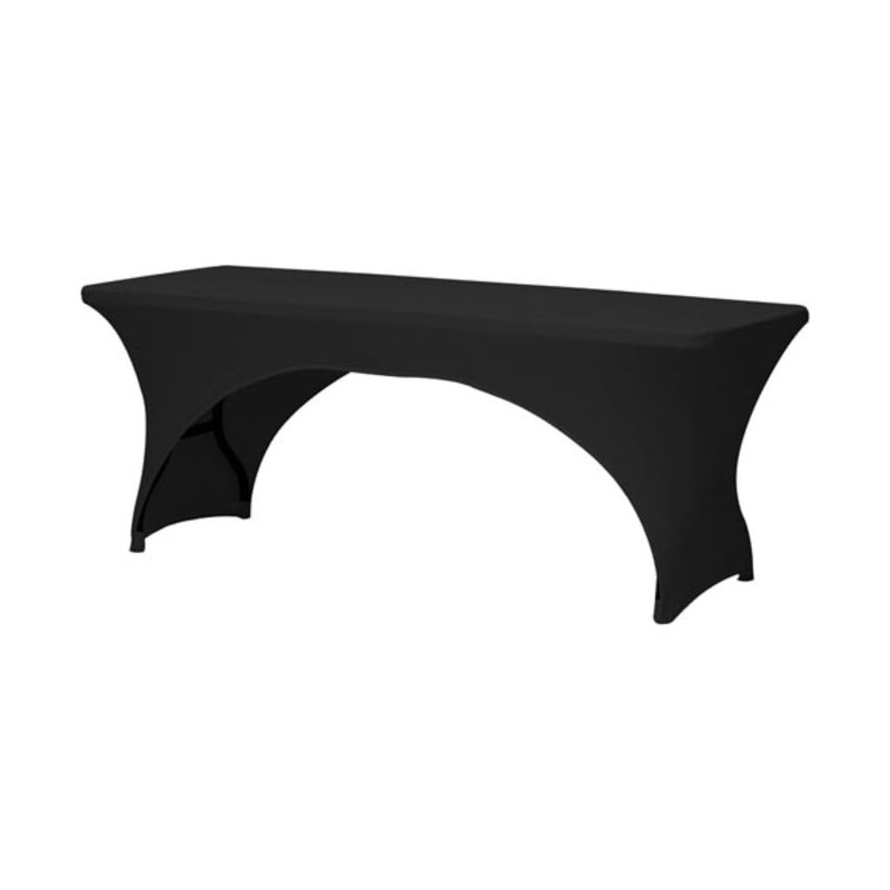 Perel Table Cover for Rectangular Table - Arched Black