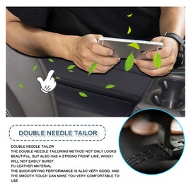 Ruiya Compatible with Peugeot 5008 3008 2017-2023 508GT 508SW 2020-2023 Centre Armrest Cover, Centre Console Armrest Cover, Armrest Cover 3008 Accessories, Centre Console Armrest Cover