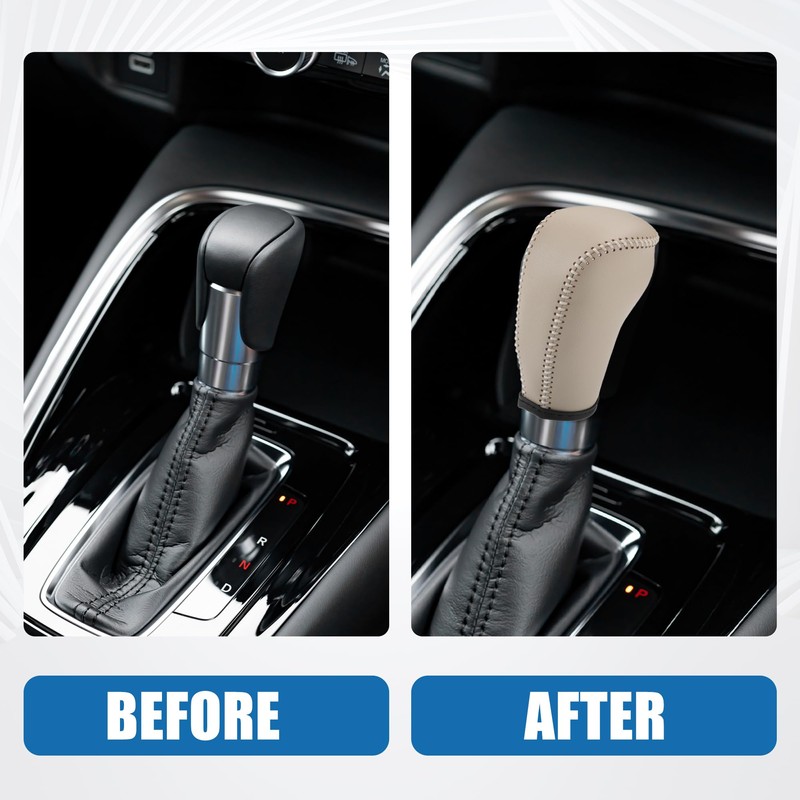 A ABSOPRO Gear Shifting Knob Cover Automatic Transmission Lever Trim