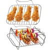 SPARES2GO Grill Shelf Racks compatible with Ninja Foodi AF300 AF400