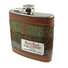 Harris Tweed Hip Flask 6oz in MacLeod Tartan