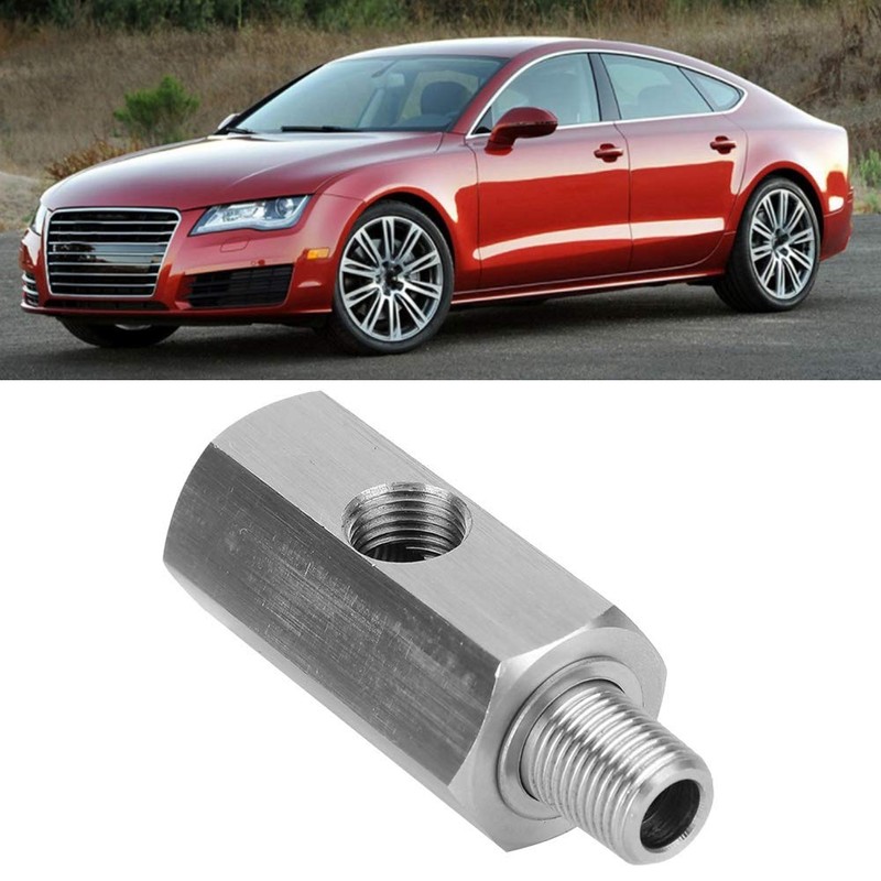 Suuonee Oil Pressure Sensor Adapter, M10 Stainless Steel Oil Pressure