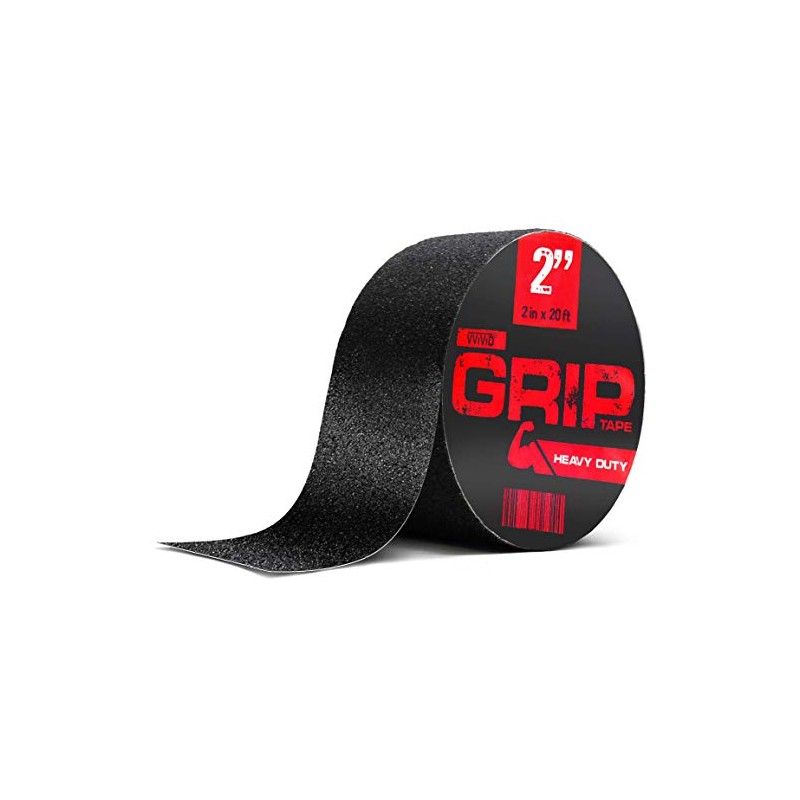 VViViD Rollo de cinta autoadhesiva antideslizante de goma negra (2