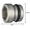 TONE Impact Short Socket 4NV-21SS Insertion Angle 0.5 inch (12.7