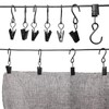Yongilan S-Hook Stainless Steel Curtain Clips, Pack of 50 Hanging
