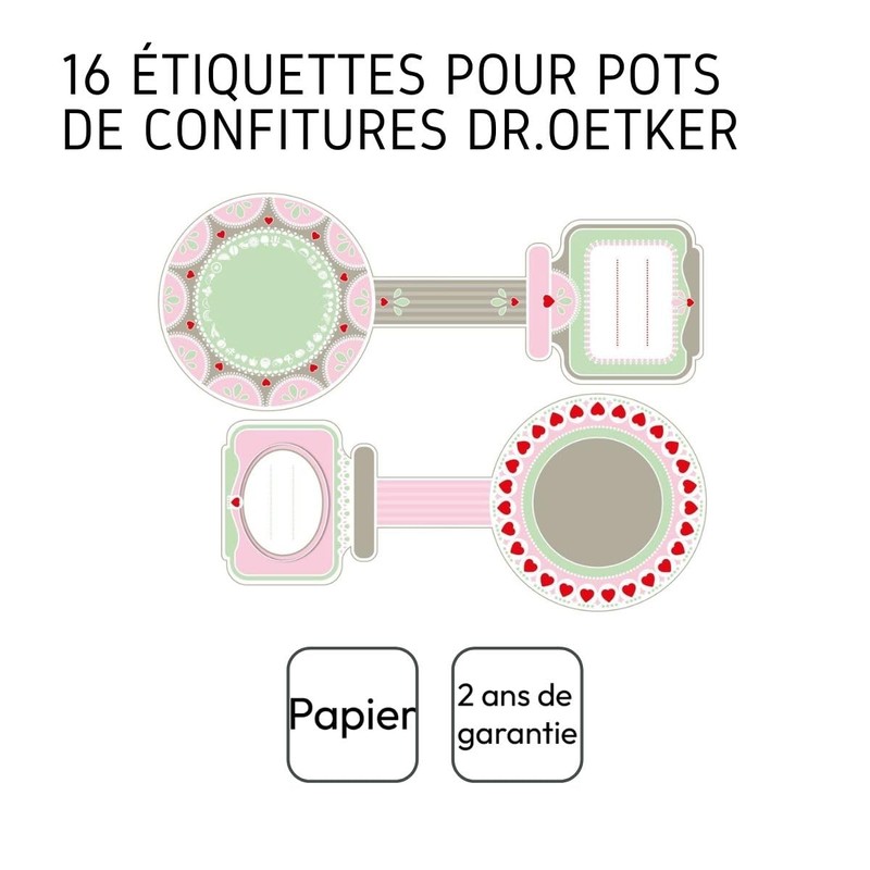 Dr. Oetker 3223 Paper Pink/Green/Brown/White/Red, 16 x 12 x 0.1
