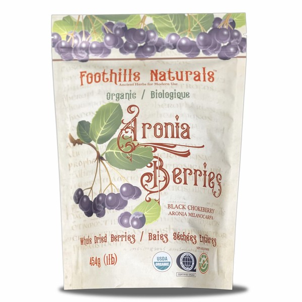 Foothills Naturals Aronia Black Chokeberry Organic - 454g / 1