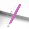 Mini Oval Slant and Point Combo Tweezers (Pink, Set of