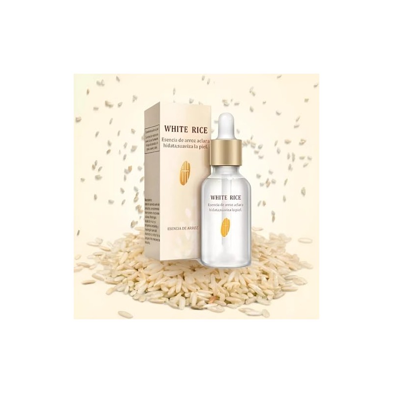 Kit Cuidado Facial Corporal Arroz Set Piezas Serum Aclarante Gel