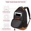 SwissGear 5505 Cecil 16” Laptop Backpack Black Canvas/Brown – Daily