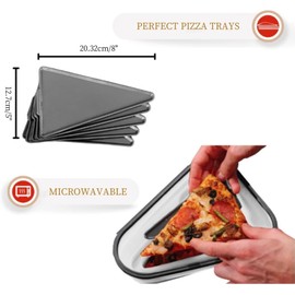 Lovgrin Contenedor de Almacenamiento, Contenedor de Silicona Plegable para Almacenar Pizza con 5 Bandejas Divisoras de Microondas