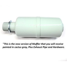 Exhaust With Muffler for: Predator 212cc / 224cc, GX160, GX200, DuroMax 7 Hp, Lifan 6.5 hp