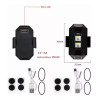 Mini Luz Led Estrobo Funciones Fija Moto Bici Auto 2pcs