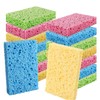 PANYEE Cleaning Scrub Colored Sponge,Non-Scratch Kitchen Cellulose Dishwashing Sponge,16Pack Biodegradable