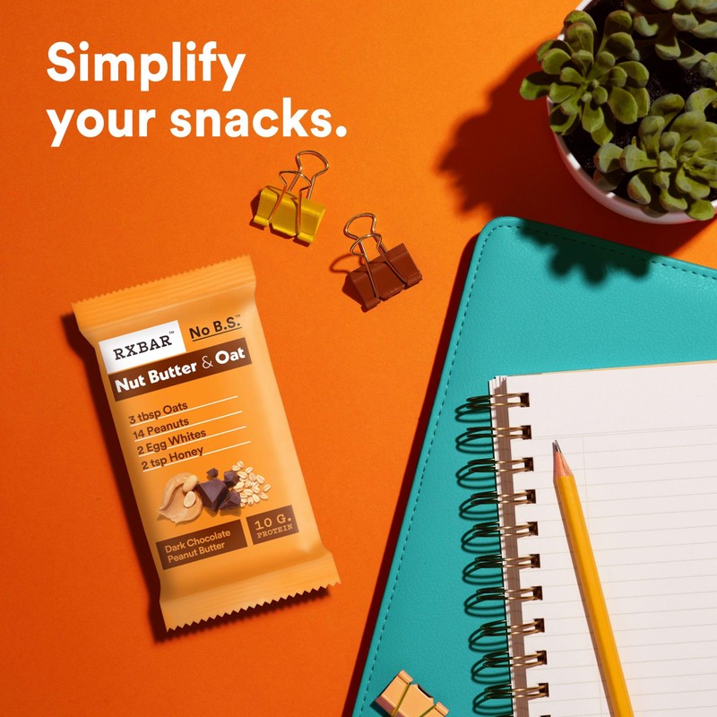 RXBAR Nut Butter and Oat Protein Bars, Protein Snacks, Snack