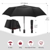 TechRise Umbrella, Compact Strong Windproof Automatic Umbrellas, Folding Lightweight, Portable