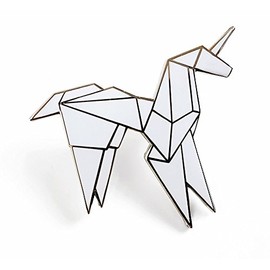 Pinsanity Origami Unicorn Enamel Lapel Pin