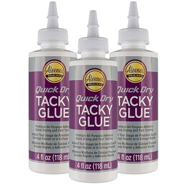 All-Purpose Tacky Glue – Premium Adhesive for Crafts, Jewelry, and Household Repairs – Quick Dry 4 Oz. (3 Bottles)