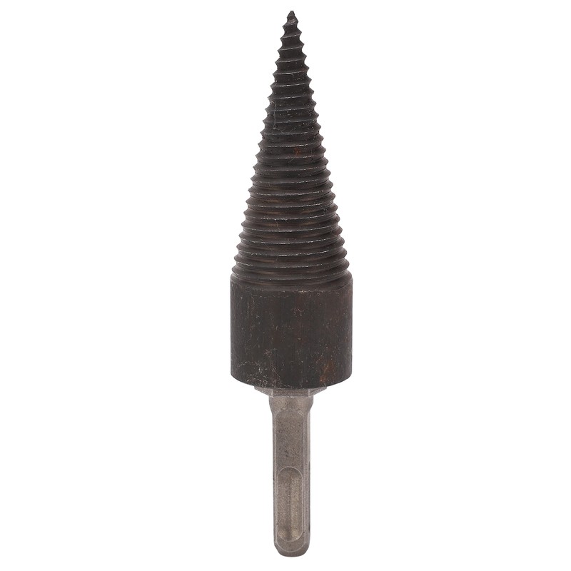 Wood Cone Punch Firewood Separation Detachable Round Shank Thread Drill