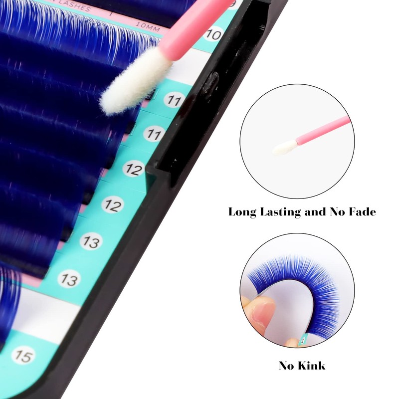 VAVALASH Colored Easy Fan Eyelash Extensions 0.07 D Curl 8-15mm