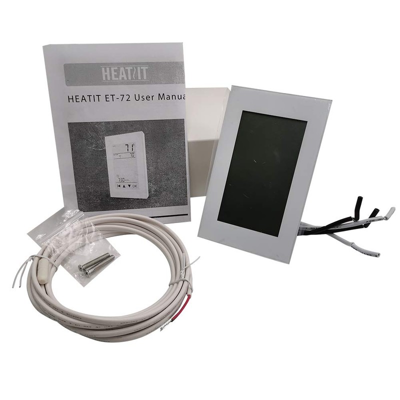 HEATIT ET-72 Digital Programmable Thermostat with Large LCD Display for