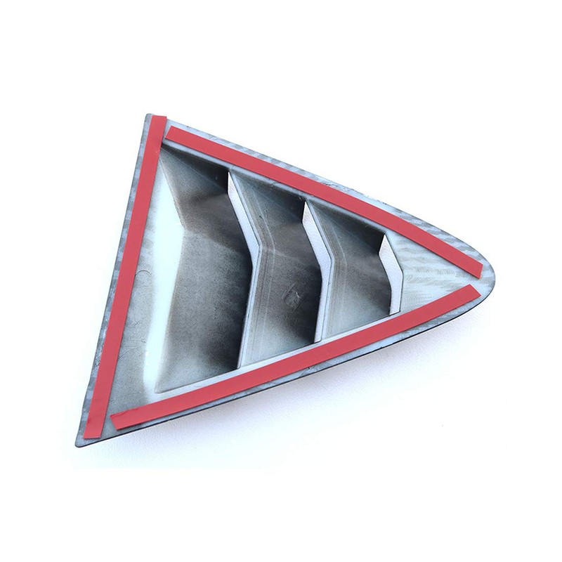 ruihe 2pc Rear Quarter Panel Window Side Louvers Vent Fit