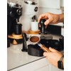 Normcore Coffee Tamper with Base Ripple 58.5 mm - Titanium