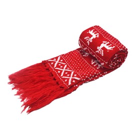 BESPORTBLE 1pc Christmas Fawn Warm Scarf Soft Knitted Wool Shawl for Snowflake Design Elegant Neck Warmer for Skiing Outdoor Activities Stylish Christmas Decor