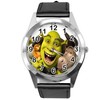 Black Leather Round Watch for Ogre Fans, black, Strap