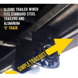 Mytee Products (8 Pack Trailer Winch - Standard Sliding C Track - Deep Profile