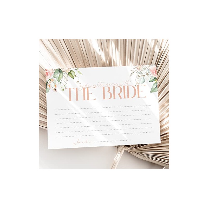 Hen Party Memory with the bride game Boho Rose 10