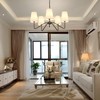 5-Light 30” Modern Chandelier with White Shades, Classic Pendant Ceiling