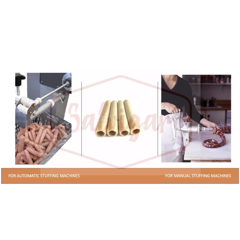SALVIGAR Collagen Casings Dry 21mm / 50ft for stuffing 26