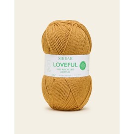 Sirdar, Loveful Recyled Acrylic Yarn, Ochre, 100g