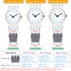 Lijinlan Replacement Silicone Band for Swatch 17mm 19mm 20mm, Waterproof