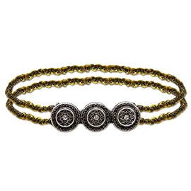 Alpenflüstern Magda DAB078 Filigree Pearl Costume Bracelet, Women's Costume Jewellery, Elastic Costume Bracelet, Pearl Bracelet (in Traditional Colours)