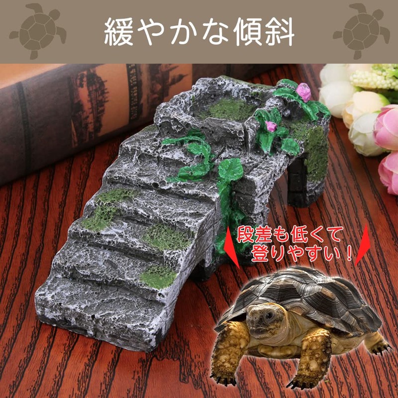 AllBright Reptile Shelter Hideaway Turtle Floating Island Turtle Aquarium Land