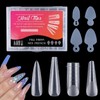 JOYOLA 144 Pieces Dual Nail Forms Set 4 Shapes Nail