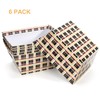 DEAYOU 6 Pack Baskets for Gifts Empty, Sturdy Kraft Basket