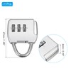 PATIKIL Security Steel Cable with 3 Digit Combination Lock, Travel