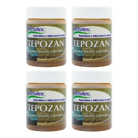 Pack 4 Pomadas De Tepozán Frasco De 40g C/u Mentol