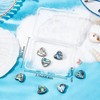 Beebeecraft 10Pcs/Box Abalone Shell Beads Heart Shape Paua Shell Beads