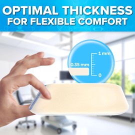 JJ CARE Hydrocolloid Dressing 4x4 [Pack 10], 0.8MM Thick Large Hydrocolloid Bandages w/o Border, Self-Adhesive Thin Hydrocolloid Wound Dressing, Wound Care Bandages for Bedsores and Blisters