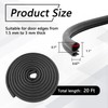 20Ft Car Door Seal Strip Universal Automotive Weather Stripping Rubber