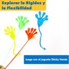 50pcs Manos Adhesivas para Niños, Caja del Tesoro Elástica Juguete