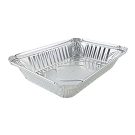 Handi-foil of America 2 lb. Oblong Aluminum Foil Pan Take-Out Pan - Disposable Container Trays (pack of 50)