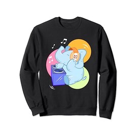 Funny Cute Baby Music DJ Elephant Kids Boys Girls Toddler Sweatshirt