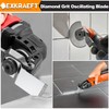 EXKRAEFT 5PCS Diamond Oscillating Multi Tool Blades for Grout Removal,