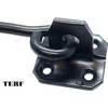 TERF® 150mm Heavy Duty Antique Black Wire Cabin Door Hook