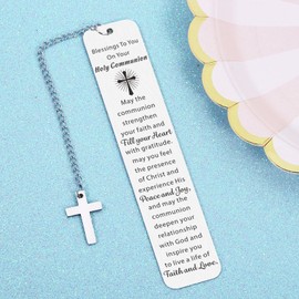 Baptism Christian Gifts for Teen Girls Women First Communion Gifts for Girls Boys Teens, Communion Gifts for Teens Girls Boys Goddaughter,Christian Gifts Easter Basket Stuffers for Teens Girls Boys